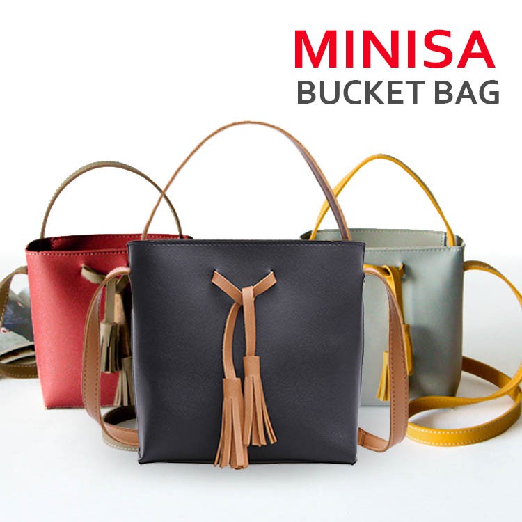 HANDBAGKU TAS MINISA MINI BUCKET BAG FASHION IMPORT WANITA