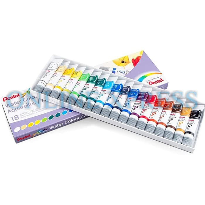 Jual Water Colour / Cat Air Pentel 18 Warna Indonesia|Shopee Indonesia 700_X_700_jpg