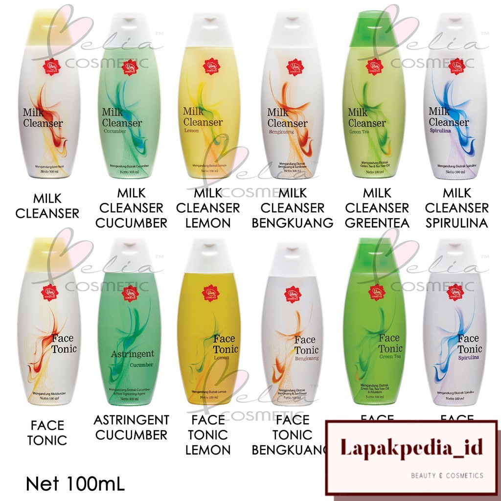 Jual VIVA Milk Cleanser dan Face Tonic 100mL Air Mawar ( susu pembersih