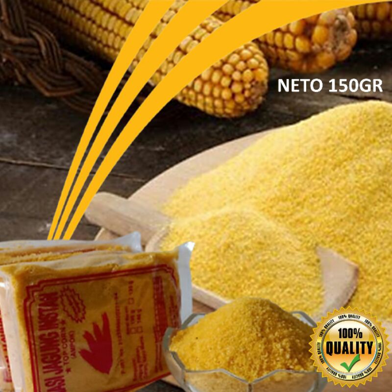 Nasi Rendah Kalori Empok Jagung Instant / Ampok Jagung Geritan 150 gram |  Shopee Indonesia