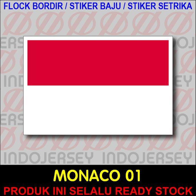 Sale!! Patch Badge Flock Bordir Bendera - Monako Monaco 01 Terbaru | Shopee  Indonesia
