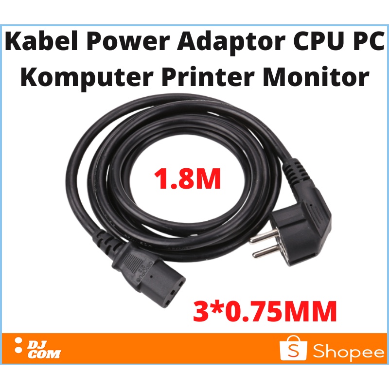 Jual Kabel Power Adaptor CPU PC Komputer Printer Monitor LCD Proyektor