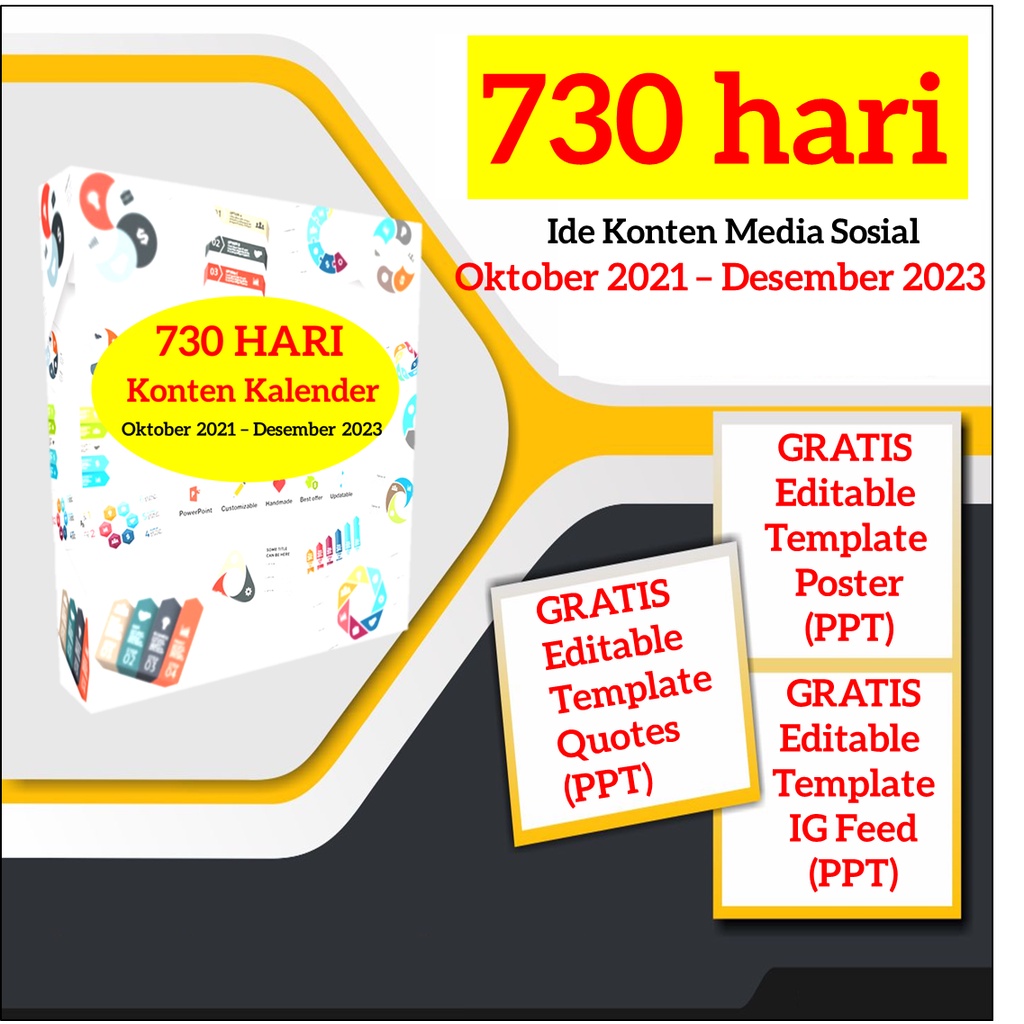 contentkalender 2023 Jual Konten Kalender Sosial Media 2 Tahun (2021/2023) Indonesia|Shopee Indonesia