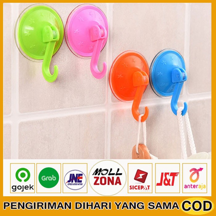 GANTUNGAN KAIT VACUUM SUPER SUCTION MAGIC HOOKS CANTOLAN BAJU TEMPEL