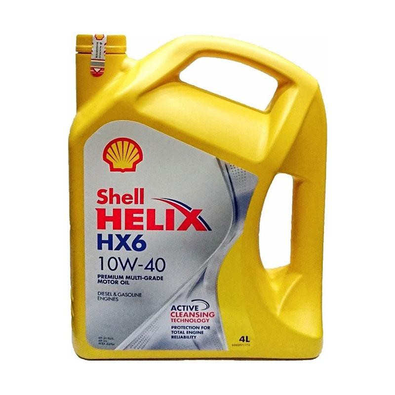 Oli Mesin Shell Helix HX 6 / Hx6 10w40 4 lt Galon 42241 Shopee Indonesia