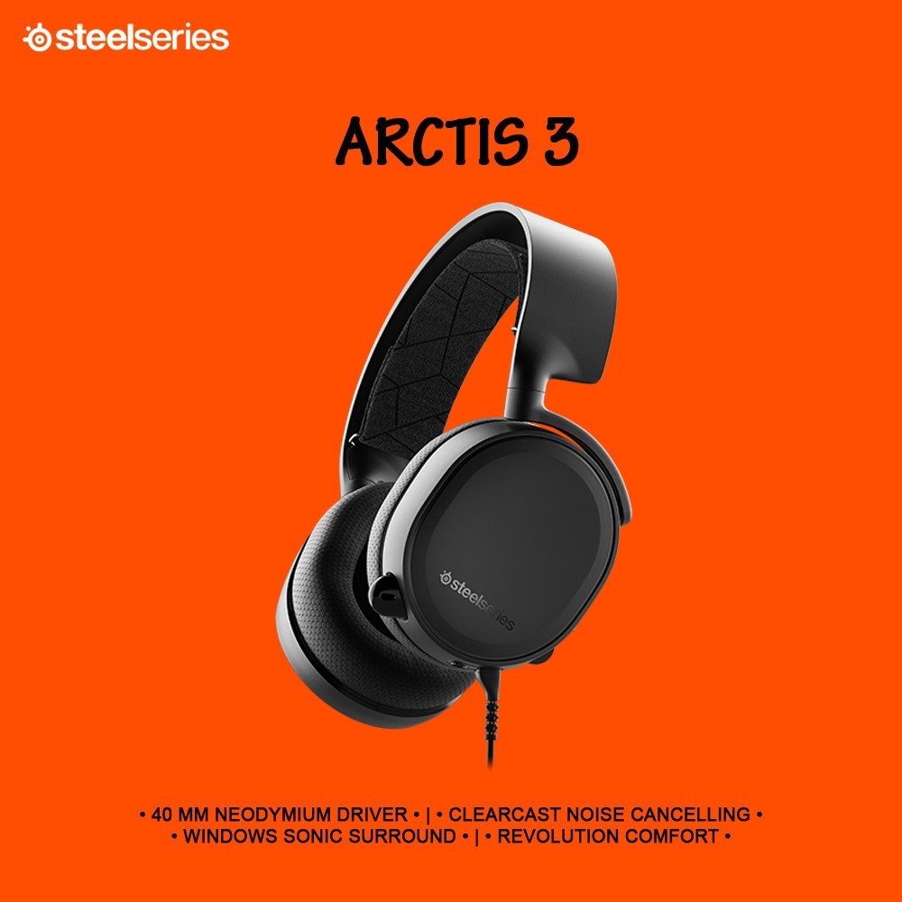 Jual Steelseries Arctis 3 (2019 Edition) Black Gaming Headset | Shopee Indonesia