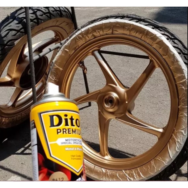 Jual Pilok Pilox Diton Premium 9612* Bronze / Perunggu / Coklat Emas - Velg Colours (400Cc / 400Ml) | Shopee Indonesia
