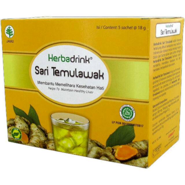 Herbadrink Sari Temulawak Konimex 18 gr 5 sachet Shopee Indonesia