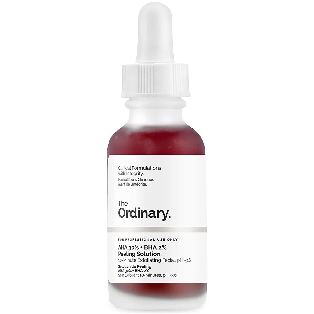 Jual The Ordinary Aha 30% + Bha 2% Peeling Solution 30Ml Full Size 10Mins Exfoliating Mask Serum Wajah | Shopee Indonesia
