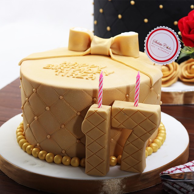 Jual Sweet Seventeen Birthday Cake / Kue Ulang Tahun / Diameter 20 Cm (Fondant) | Shopee Indonesia