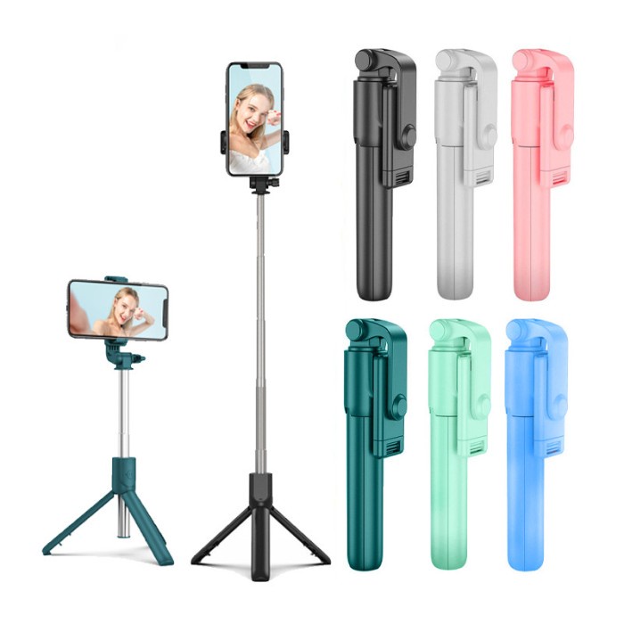 Jual Tongsis R1 Selfie Stick Tripod Bluetooth Tomsis Remote Control