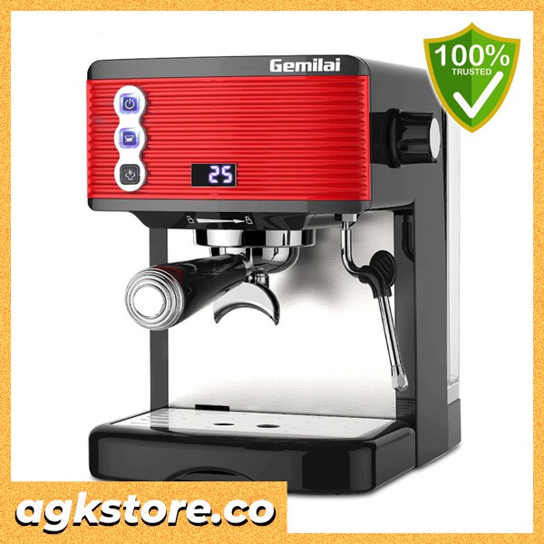 GEMILAI MESIN KOPI SEMI AUTOMATIC ESPRESSO 15 BAR ITALIAN COFFEE MACHINE 1,7 LITER [CRM3601