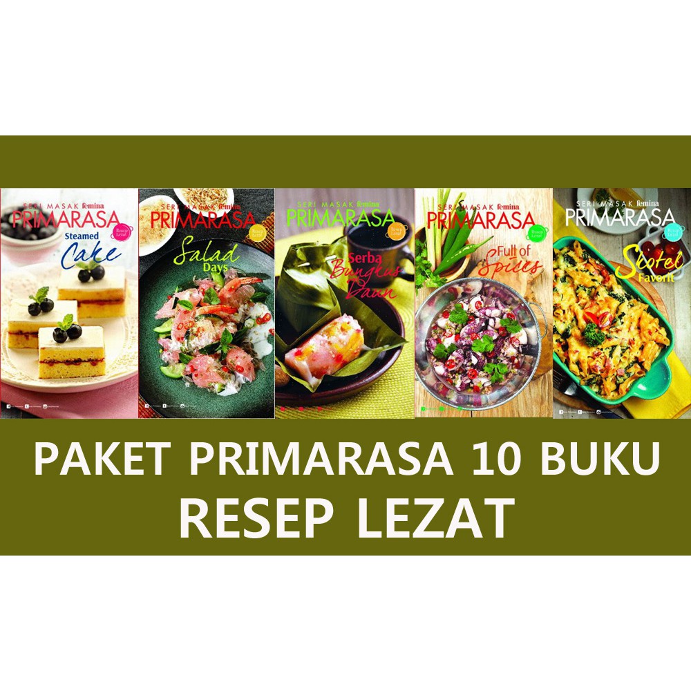 PAKET SUPER HEMAT PRIMARASA 10 BUKU RESEP LEZAT Shopee