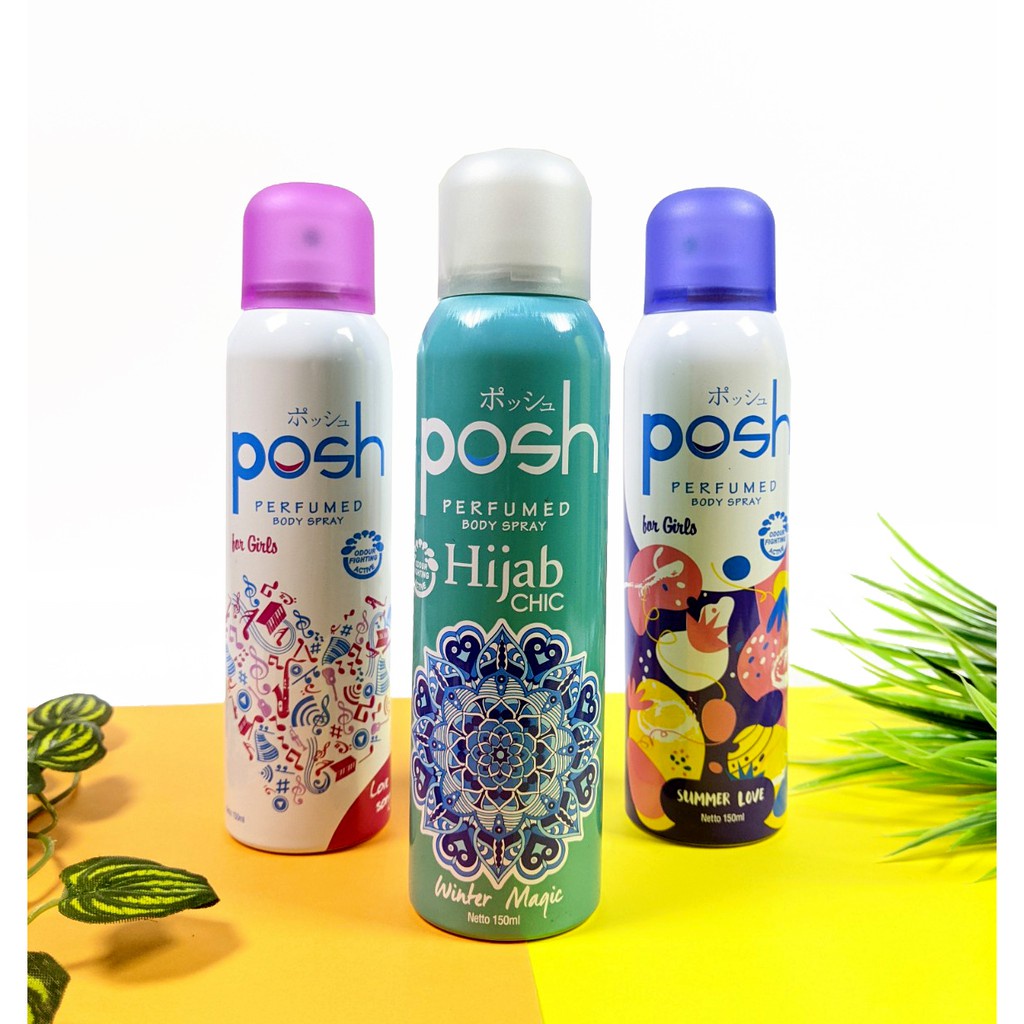 Jual (100 HALAL) MINYAK WANGI POSH BODY SPRAY 150 ML BPOM ORIGINAL PARFUM SPRAY Shopee Indonesia