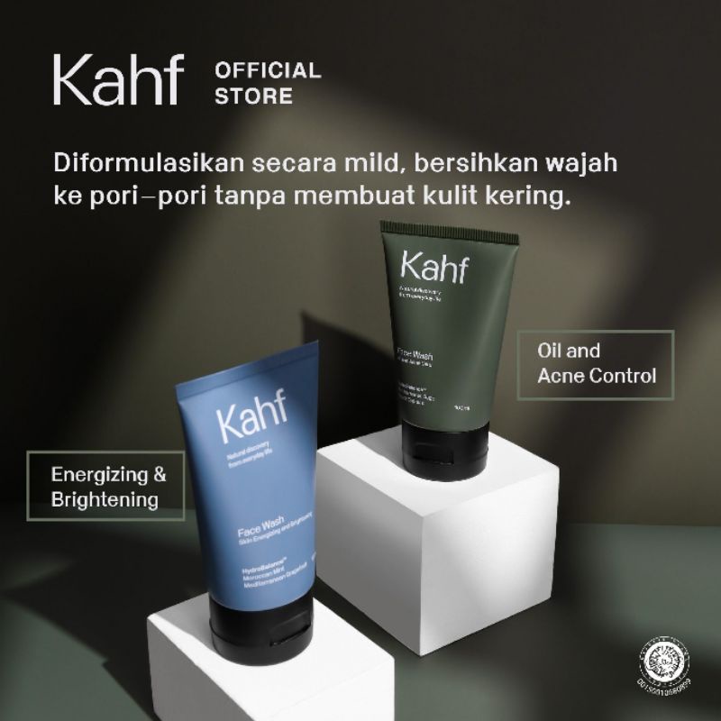 Jual KAHF Face Wash 100 ml Original Sabun Cuci Muka Pria Brightening