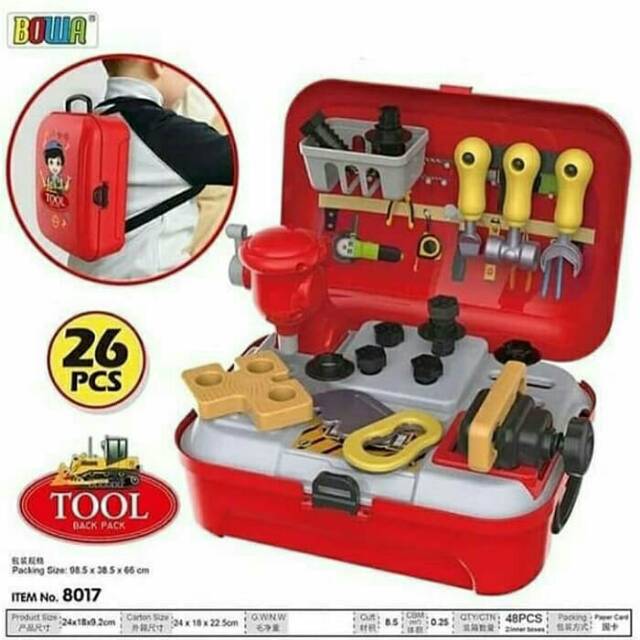 Jual Mainan Tool Backpack Play Set Mainan Anak Bengkel Bengkelan | Shopee Indonesia