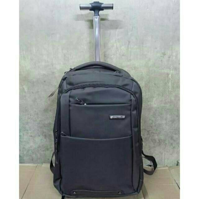 Navy Club Tas Ransel Trolly Backpack Trolley 8121 FREE RAINCOVER