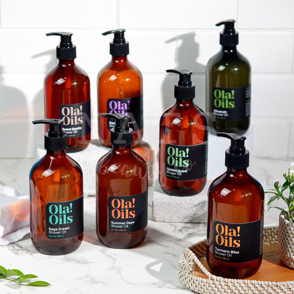 Jual Shower Oil Ola!Oils 500ml /ola oils sabun badan eksim eczema