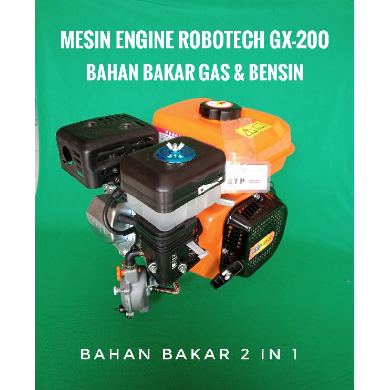 MESIN GX200 ROBOTECH GAS ELPIJI / BENSIN 7 HP Shopee Indonesia