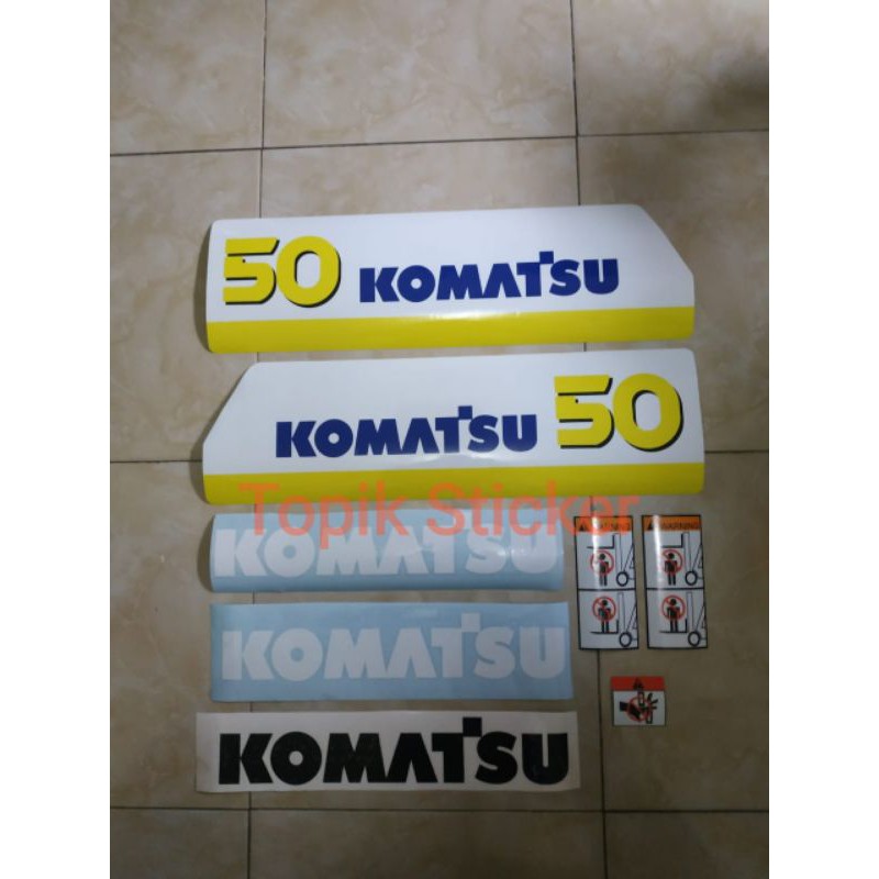 Jual Sticker forklift KOMATSU 50 ( 5 ton ) Shopee Indonesia