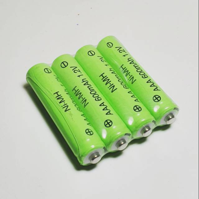 Jual Baterai Cas Aaa 600Mah 1.2V Murah 1 Set 4Pcs | Shopee Indonesia