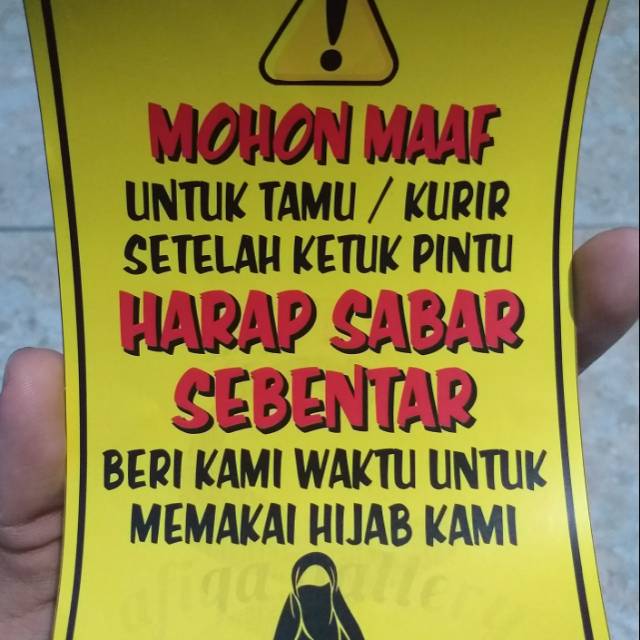 Stiker Tamu / Kurir Shopee Indonesia