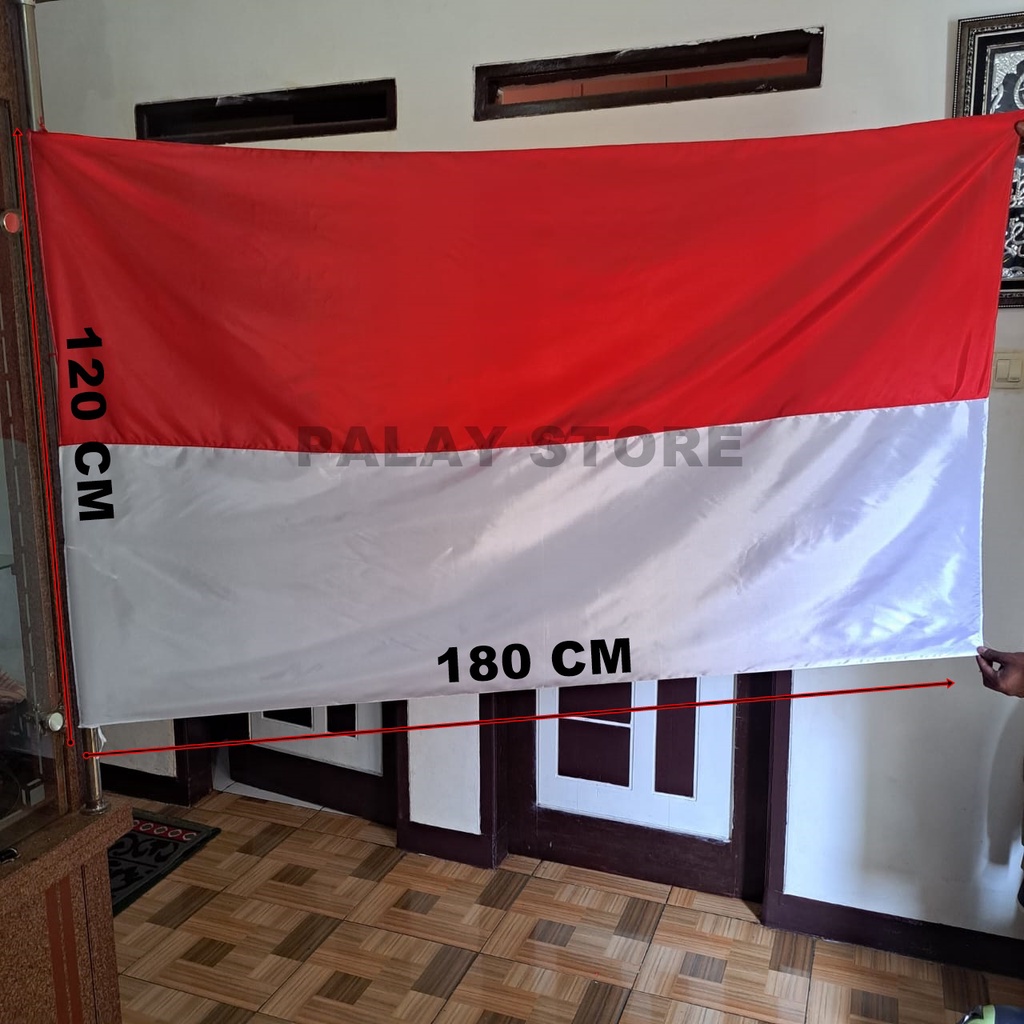 Jual BENDERA MERAH PUTIH 180 cm x 120 cm / BENDERA INDONESIA BESAR