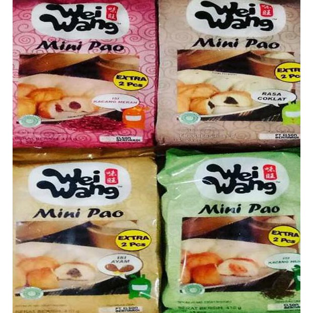 Jual Wei Wang Mini Pao Kipao Bakpao Mini Isi 23Pcs - Coklat | Shopee Indonesia