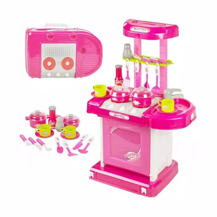 Jual Honey Kitchen Set Besar Pink Mainan Anak Bayi Balita Masak Masakan Pretend Play Perempuan Indonesia|Shopee Indonesia
