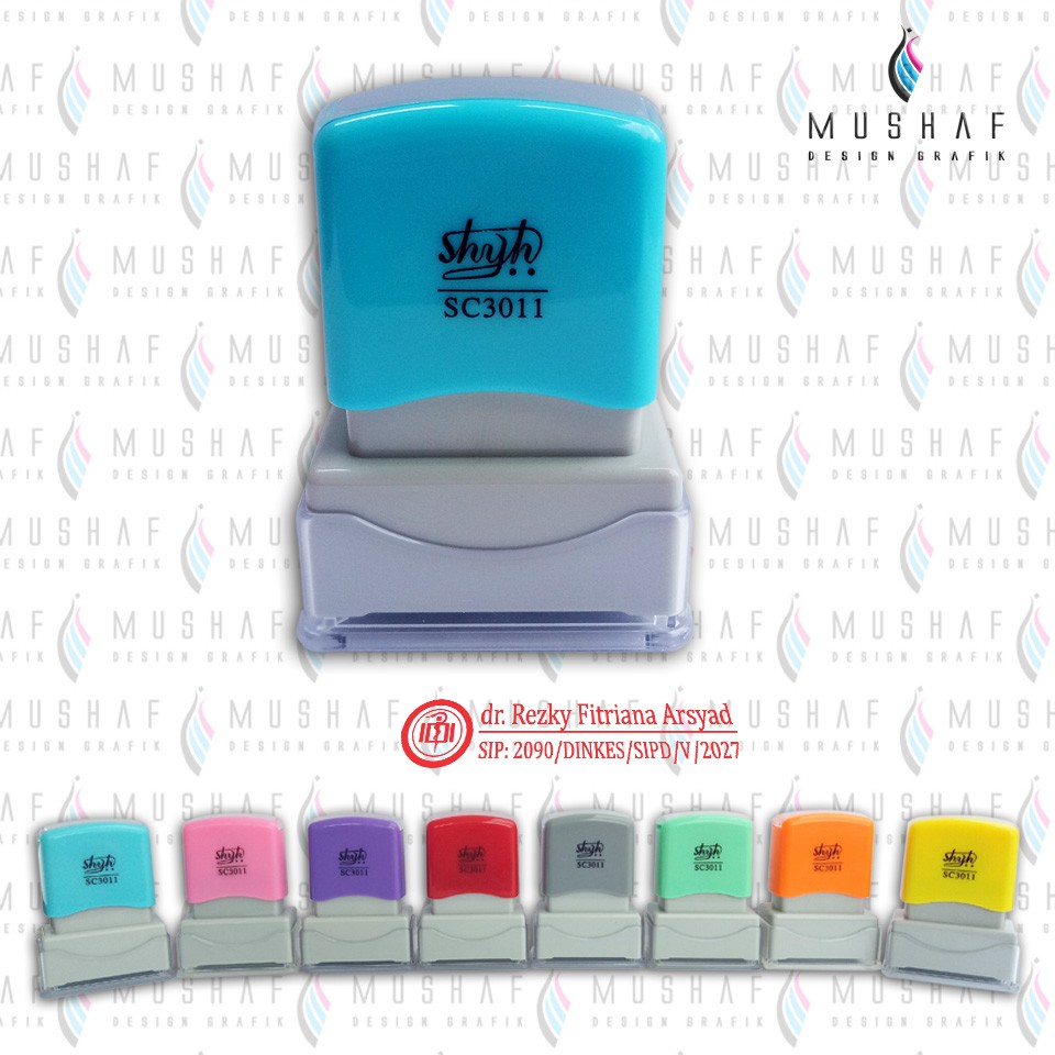 Stempel Nama / Stempel Kantor / Stempel Toko Shyh SC3011