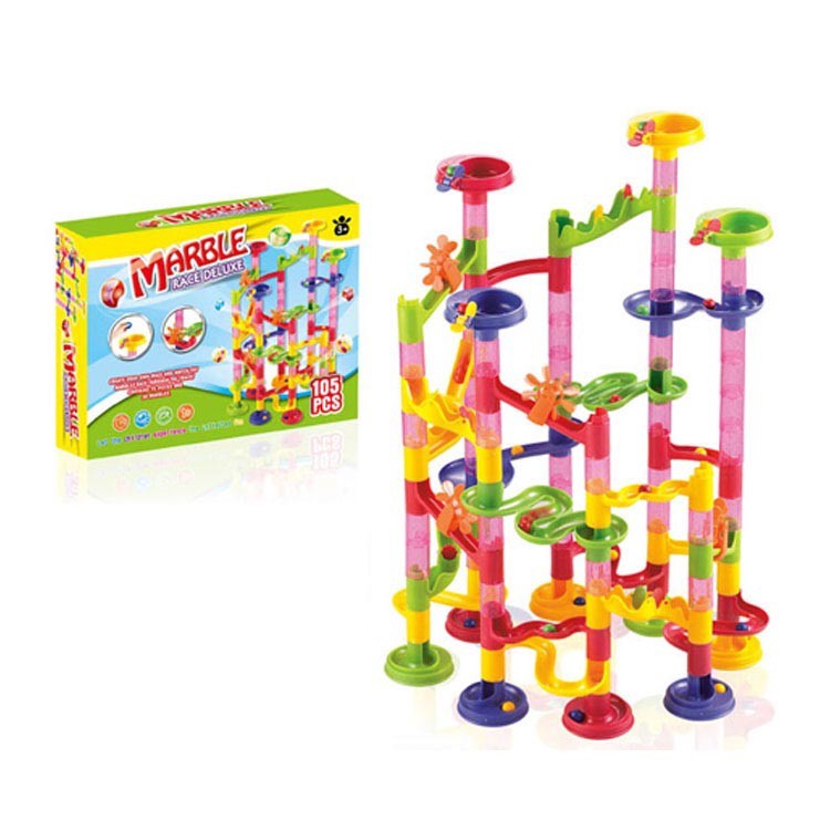 Jual [105Pcs] Mainan Balapan Kelereng - Marble Run / Marble Race | Shopee Indonesia