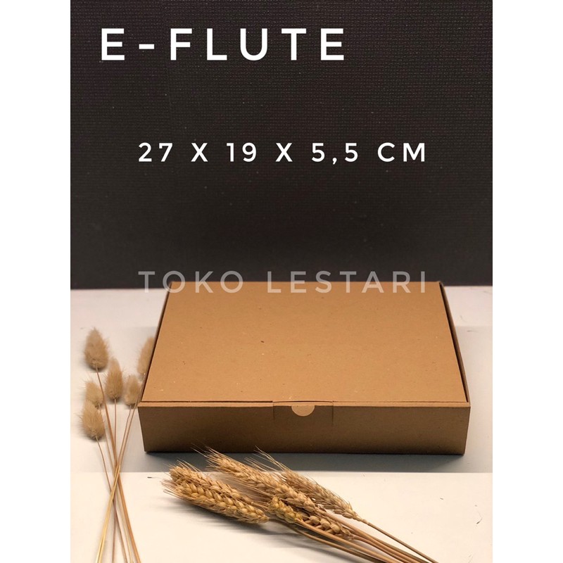 Box Kardus EFlute Coklat Untuk Packaging Sovenir