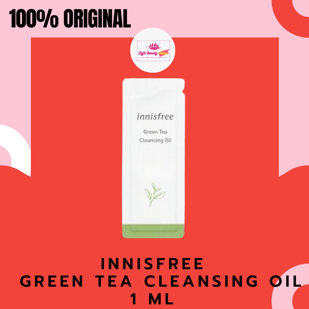 Jual ORI 100 INNISFREE GREEN TEA CLEANSING OIL 1 ML Shopee Indonesia