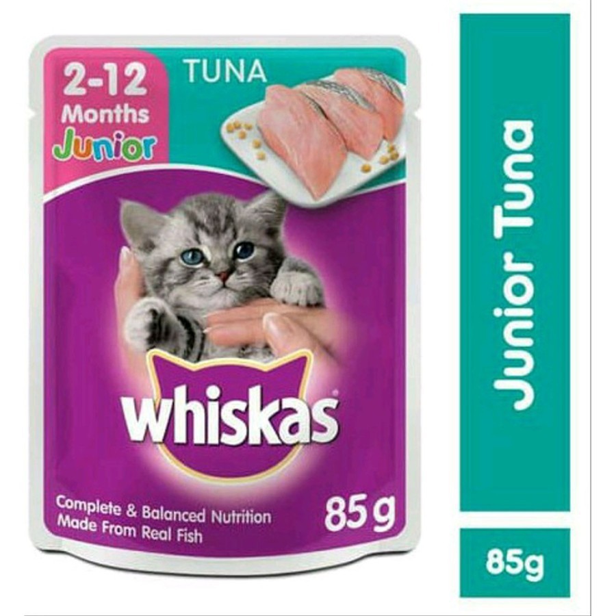 Jual Whiskas Junior Tuna Sachet 85g Shopee Indonesia