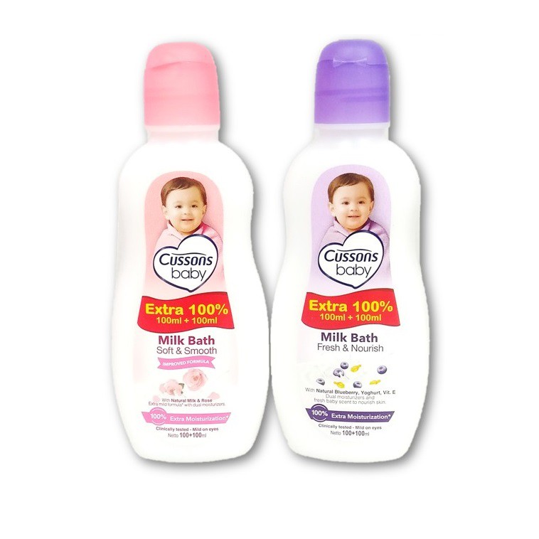 Jual Cussons Baby Milk Bath 100+100 ml Shopee Indonesia