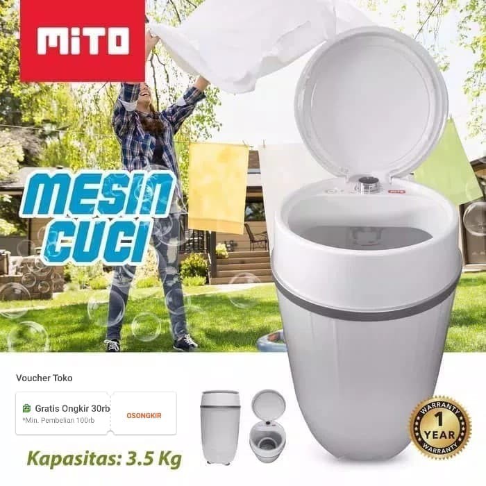 Mito WM1 Mesin Cuci Mini Portable 3,5 KG Shopee Indonesia