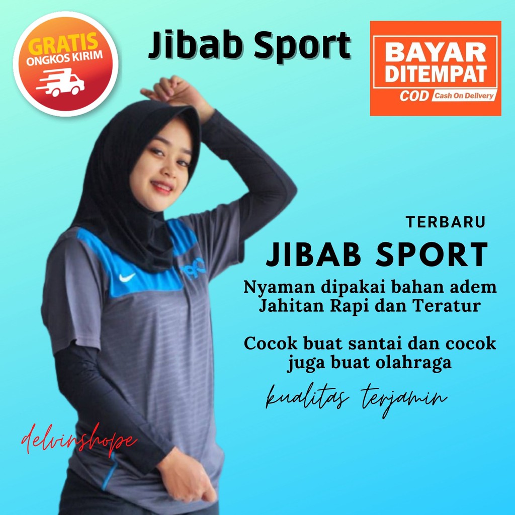 MURAH 1KG=(14pcs) Jibab Sport Murah /Jilbab Lycra Instan Jokowi /ADDIBA