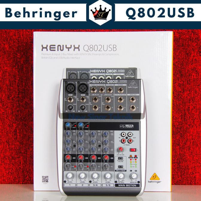 Behringer Xenyx Q802Usb Q802 Q802 Usb Q 802 Mixer Audio Interface