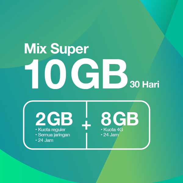 Paket Data 3 Mix Super 10gb Terkait Data