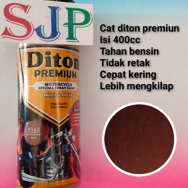 Jual Cat Diton Premium 9163 Sporty Brown Matt Coklat Dop Pilok Pilox Pyloc Pylox | Shopee Indonesia