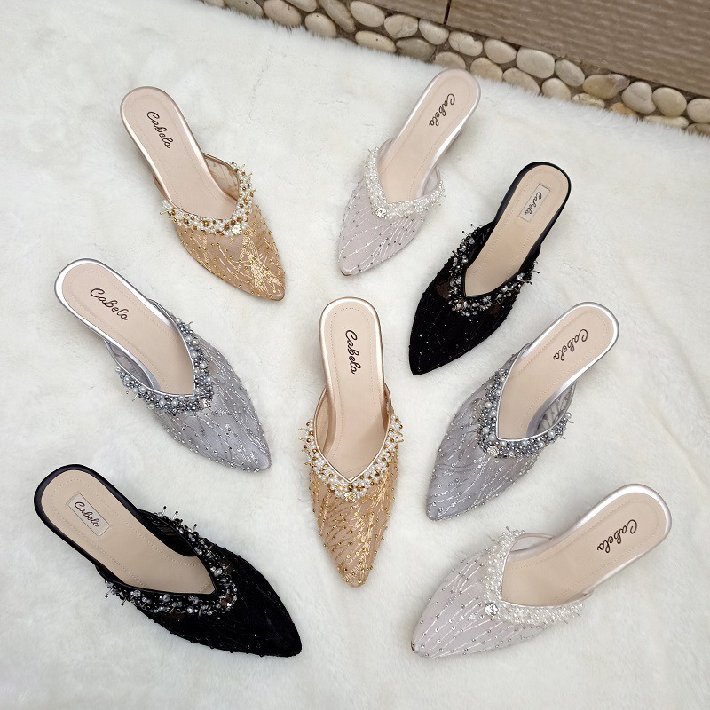 HELENA Wedding Shoes 7 Cm Glass Heel Shopee Indonesia