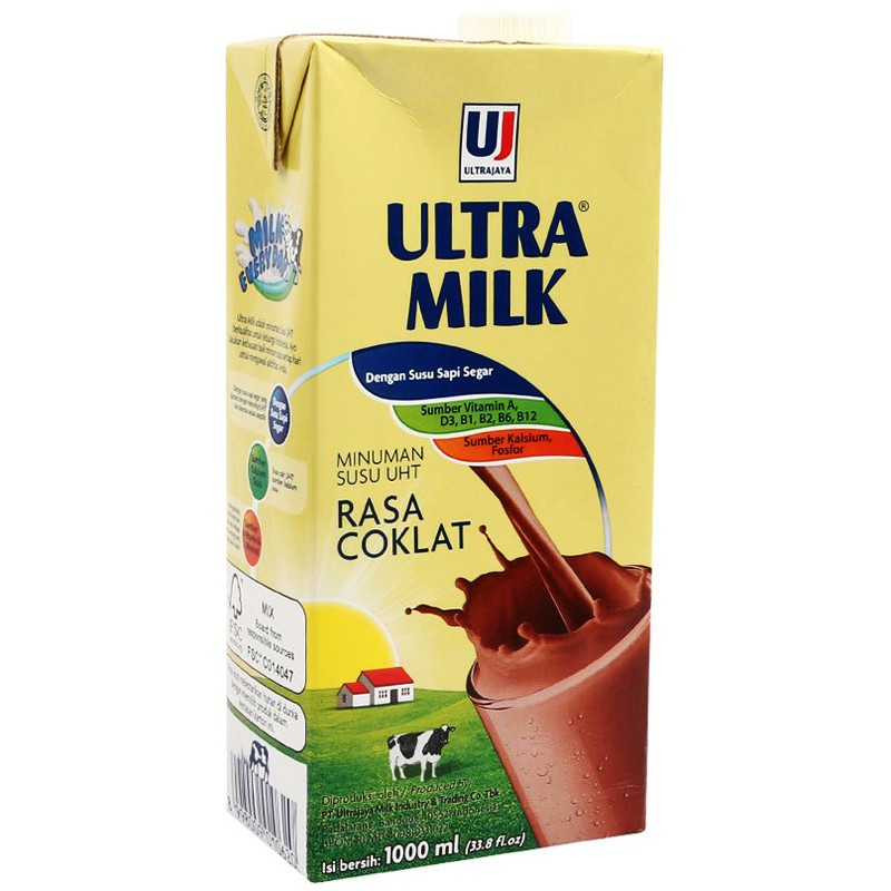 Jual Ultra Milk Coklat 1 Liter Susu Uht | Shopee Indonesia