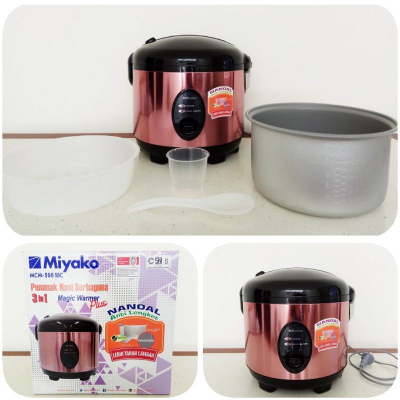 Jual miyako rice cooker magic com miyako 508 SBC miyako 1,8
