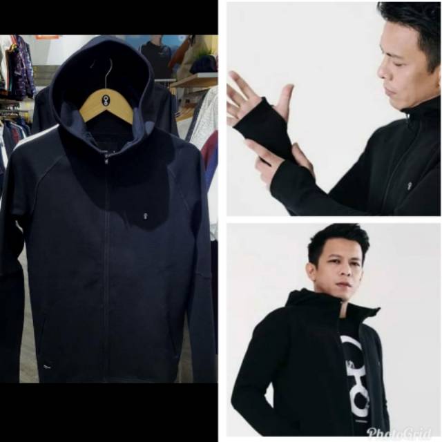 Greenlight Original New Shopee Indonesia Black Thumbhole Hoodie