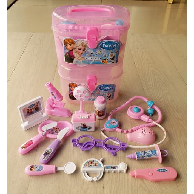 Jual Mainan Anak Perempuan Dokter Dokteran Best Quality Murah C17I1 Mainan Little Doctor Frozen Medicine | Shopee Indonesia