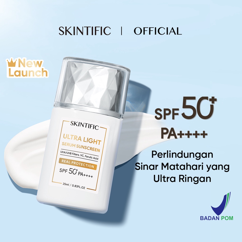 Jual SKINTIFIC Sunscreen Ultra Light Serum SPF50 PA++++ 25ml Skincare