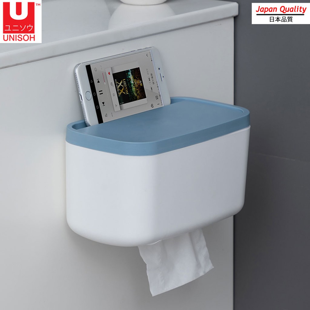 UNISOH Kotak Tempat Tissue Tempel Dinding Gantung Ukuran Sedang | Shopee  Indonesia