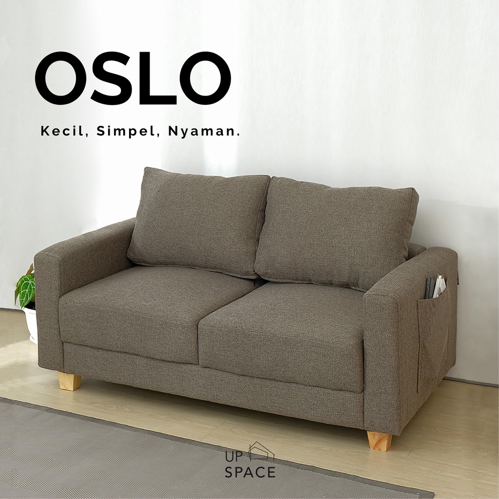 Jual Up Space Oslo Sofa 2 Dudukan / 2 Seater Sofa / Mini Sofa / Sofa