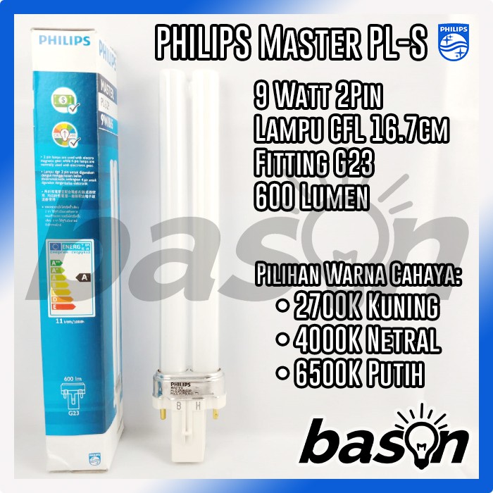 Jual Philips Pl-S 9W 2P - Lampu Tusuk Cfl Pls | Shopee Indonesia