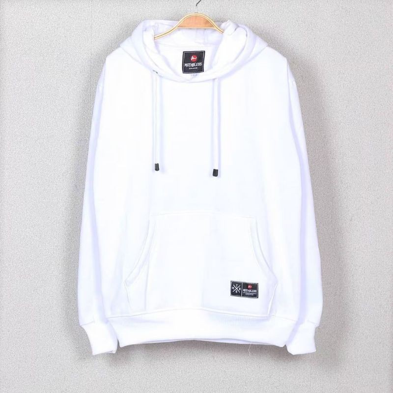 Jaket Sweater Hoodie distro polosan Polos Warna Putih Shopee Indonesia